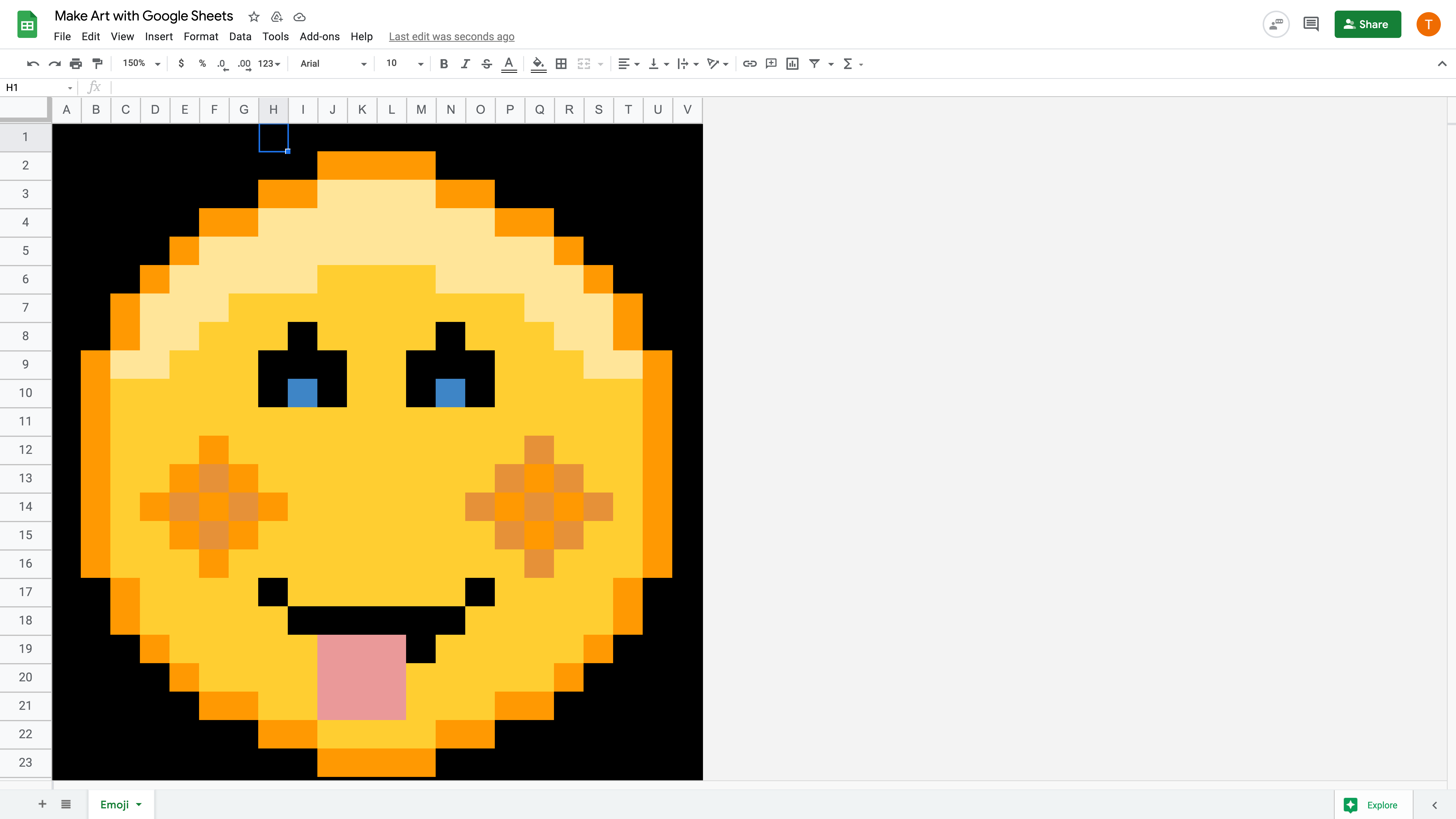 How To Make Pixel Art In Google Sheets If you're going to make a bar